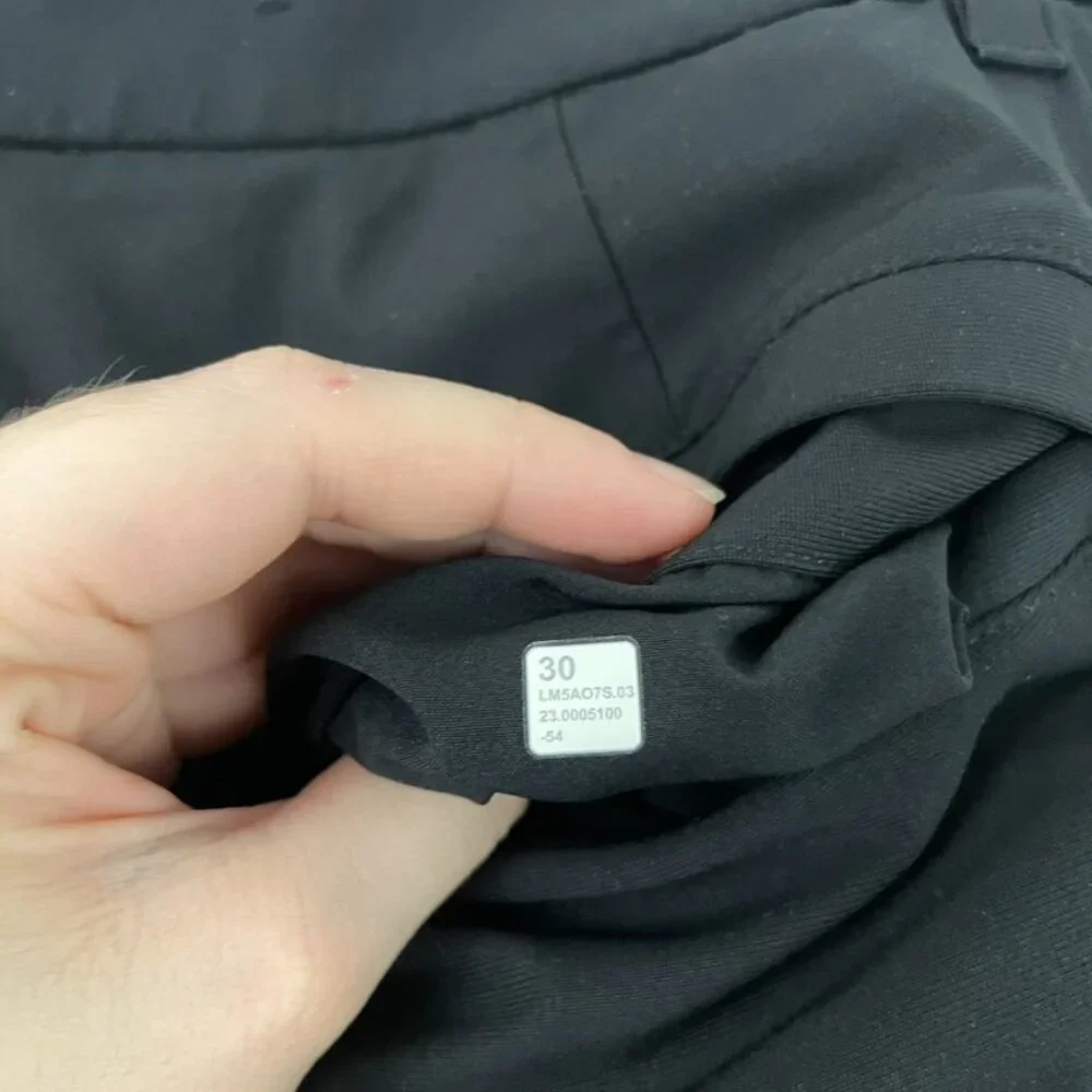 Lululemon ABC Relaxed-Fit Trouser Warpstreme Black Pants Men's Size 30 - Picture 4 of 7